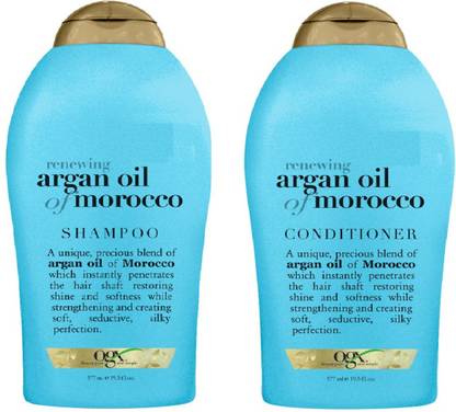 ogx Imported Renewing Argan Oil Of Morocco Shampoo + Conditioner 577 ml