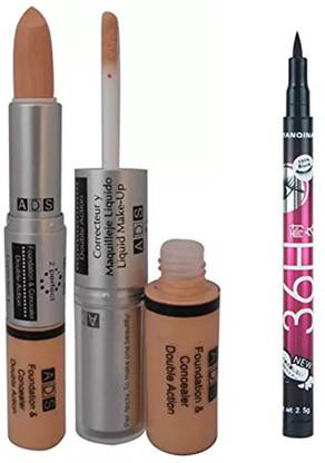 ads Foundation And Concealer with Sketch Pen Eyeliner