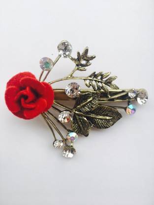GANIVE DECORE RED ROSE Hair Clip