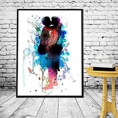 Exclusive Indian Ancient KamaSutra Sex Position Water colour Print Poster Canvas Art