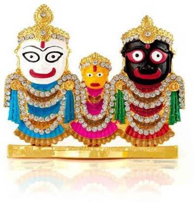 SmsTraders Lord Jagannath, Balabhadra, Subhadra Decorative Showpiece  -  7 cm