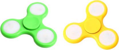 ShopMeFast Fidget Spinner with Led Light On/Off Switch Control, Anti Stress Toy For Kids And Adults (Pack Of 2)