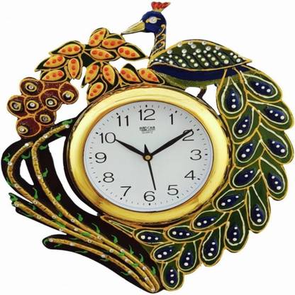 Pawan handicrafts & industries Analog 37 cm X 35 cm Wall Clock