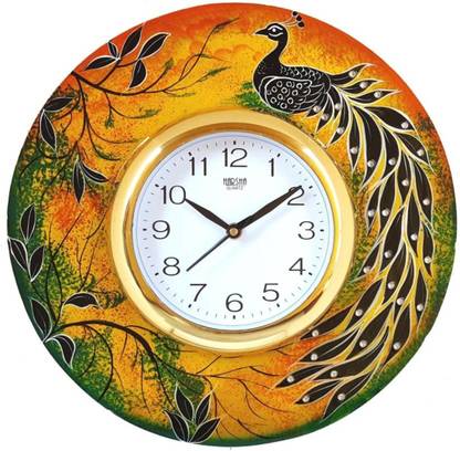 Pawan handicrafts & industries Analog 32 cm X 32 cm Wall Clock
