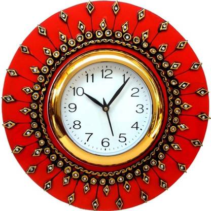 Pawan handicrafts & industries Analog 30.48 cm X 30.48 cm Wall Clock