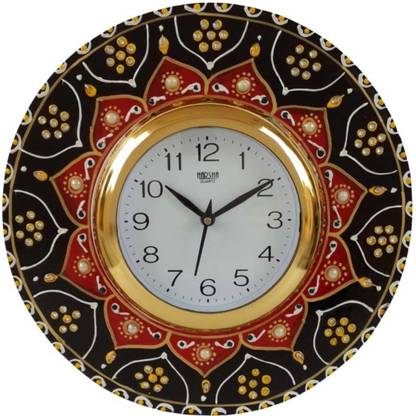 Pawan handicrafts & industries Analog 30.18 cm X 30.48 cm Wall Clock