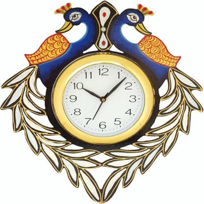 Pawan handicrafts & industries Analog 32 cm X 30 cm Wall Clock