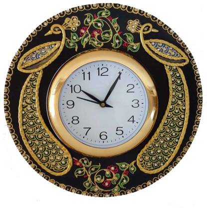 Pawan handicrafts & industries Analog 30 cm X 30 cm Wall Clock
