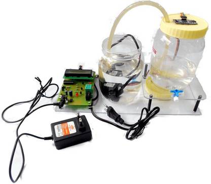 logic inside 8051-89C4051 Based Automatic Water Level Controller Using Ultrasonic Sensor Educational Electronic Hobby Kit