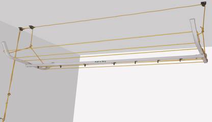 Pull 'n' Dry Aluminium Ceiling Cloth Dryer Stand Hanger Rope Model 8Ft