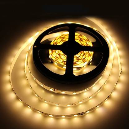 AMICIKART 5M Non Waterproof 5630 LED Strip With 2 Amp Power Supply Warm White Cob Light Ceiling Lamp