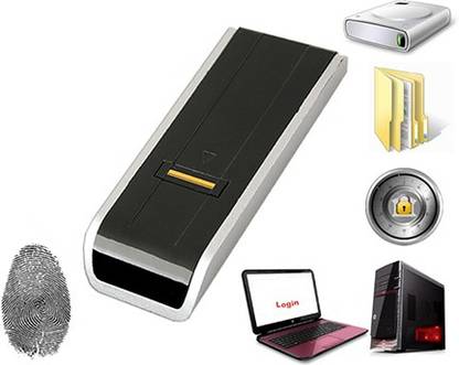 Gadget Hero's USB Biometric Fingerprint Scanner / Reader Password Lock for Laptop & PC Access Control