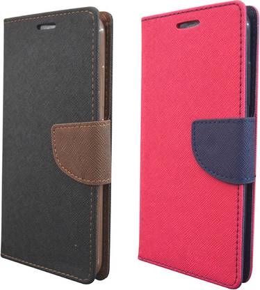 Coverage Flip Cover for COOLPAD Note 3 LITE Coverage Flip cover for Coolpad Note 3 Lite - Black Brown::Pink
