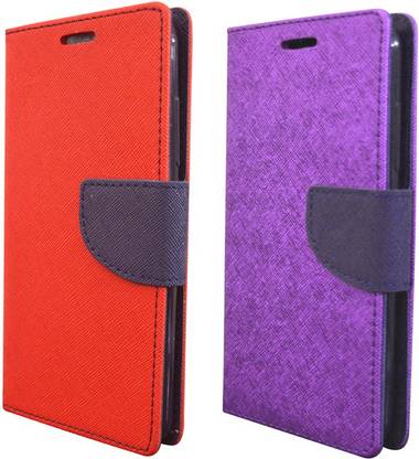 Coverage Flip Cover for VIVO Y51L Coverage Flip cover for Vivo Y51L - Red::Purple