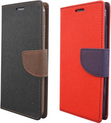 Coverage Flip Cover for Samsung Galaxy Core 2 Coverage Flip cover for Samsung Galaxy Core 2 G355 - Black Brown::Red