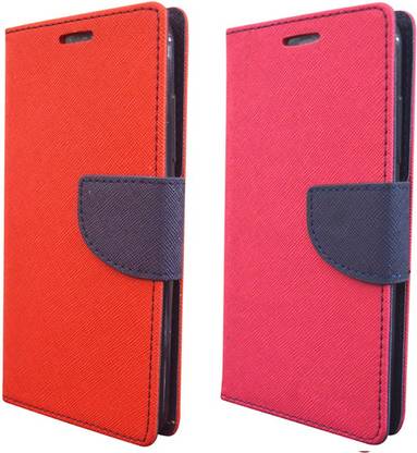 Coverage Flip Cover for COOLPAD Note 3 LITE Coverage Flip cover for Coolpad Note 3 Lite - Red::Pink