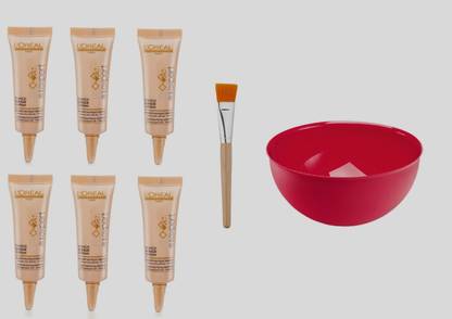 L'Oréal Paris Imported Primer Repair Lipidium Instant Resurfacing Concentrate Hair Treatment 12 ml with Mixing Bowl&Brush (Pack of 6)
