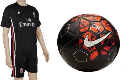 Retail World CR7 Ball with Suit (Jersey + Shorts) Football Kit