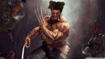 wolverine artwork wallpaper on quality paper 13x19 Paper Print
