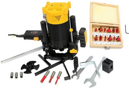 Digital Craft Power Tool Router Machine Maximum Power & Precision for Creative Wood working With 12PC Router Bits Set , Rotary Tool