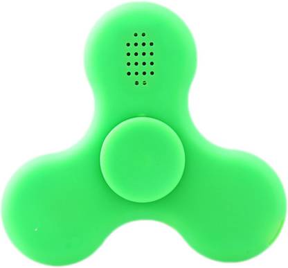 Pepperonz Bluetooth connect Speaker Musical Spinner with USB ,led lights hand tri fidget spiner - Green …