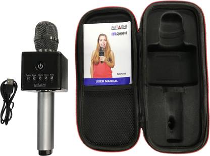 MITASHI Wireless Karaoke Mic with Inbuilt Speakers and Bluetooth MK1015 Microphone