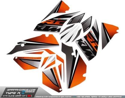 WRAP AND RIDE Sticker & Decal for Bike