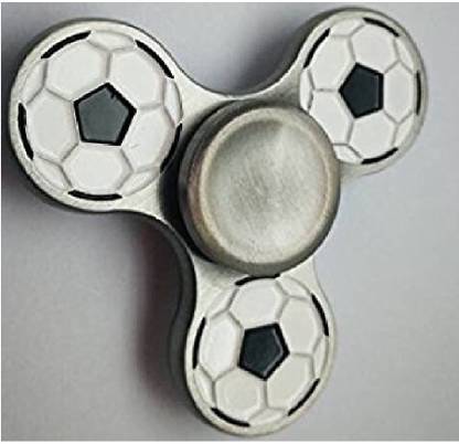 PREMSONS Fidget Spinner Football Metal Hand Spinner Triangular Head Ultra Speed Spinner Toy Grey