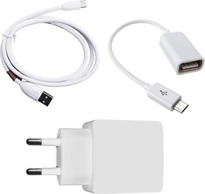 DAKRON Wall Charger Accessory Combo for Intex Aqua i5 Octa