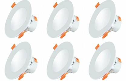 FOS 7W LED Concealed Light, 700 LUMENS (Cool White 6500k, PACK OF 6) Recessed Ceiling Lamp