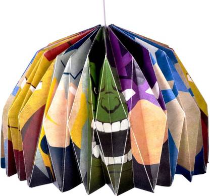 floftStudio Avengers Open Bottom Origami Handmade Lampshade Pendants Ceiling Lamp