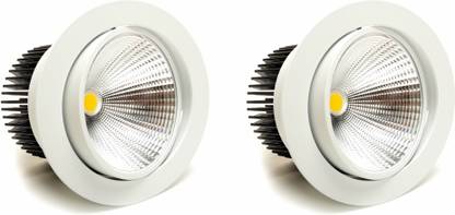 FOS 30W LED COB Downlight, 3300 LUMENS, Warm White 2700k (PACK OF 2) Recessed Ceiling Lamp