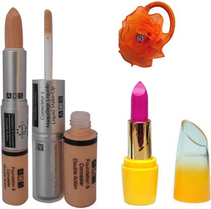 ads Foundation and Concealer (2 in 1), Lipstick and Band
