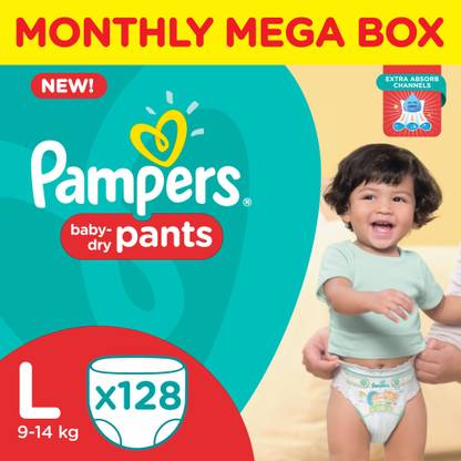 Pampers Pants Diapers Monthly Mega Box - L