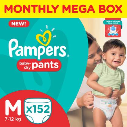 Pampers Pants Diapers Monthly Mega Box - M