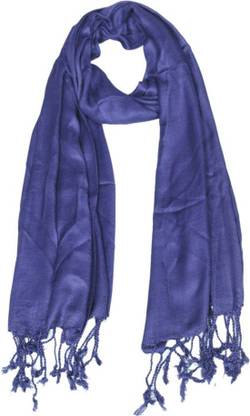 Shopping Store Solid Cotton Blend Men & Women Scarf