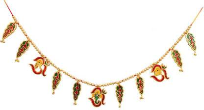 Susajjit Om Shubh Ganesha Labh Decorative Door Hanging Metal Toran colorful Bandhanwar for door Décor Toran