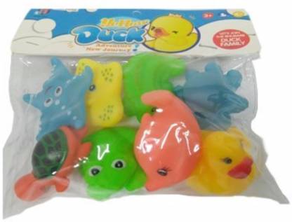 Smartcraft Squeezy Rubber Bath Toys - Sea Creatures Bath Toy