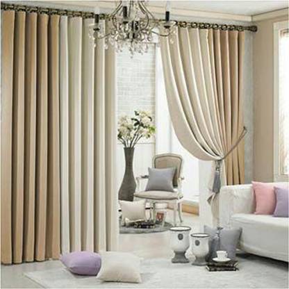 Ashmi Home Design 174 cm (6 ft) Window & Door Cotton Curtain Single Curtain