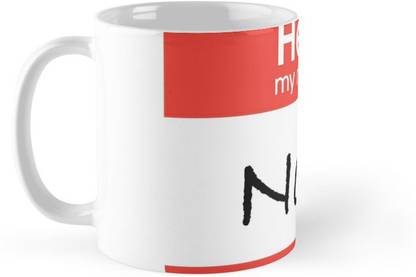Shopsmeade Hello My Name Is Noah | WWE Wrestling #36670 Ceramic Coffee Mug