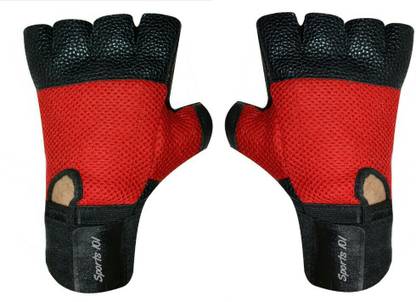 Sports 101 X-Caliber T-9000 Genuine Leather with Wrist Support Gym & Fitness Gloves