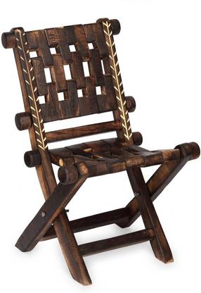 DESI KARIGAR Vintage Low Height Solid wood Chair