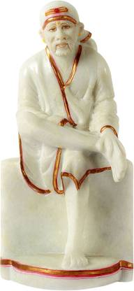 sOil Anointed Sri Sai Baba, Shirdi Shrine Idol, Ask & You Shall Receive. Decorative Showpiece  -  27.5 cm
