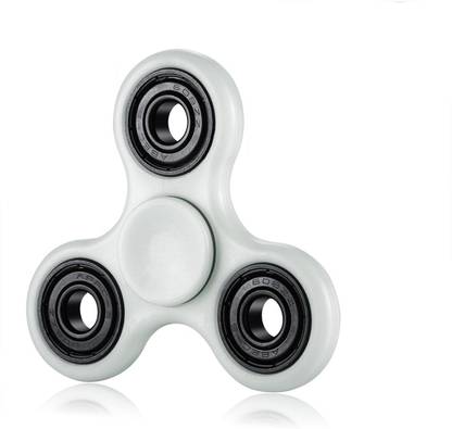 ThEssentials glow in dark fidget spinner white colour with ultra premium bearings