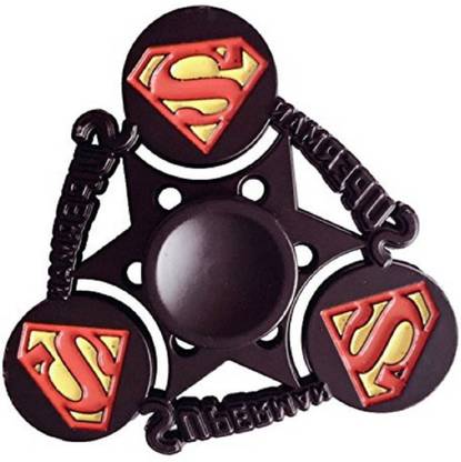 Montez Super Man Metal Black Fidget Spinner Toy