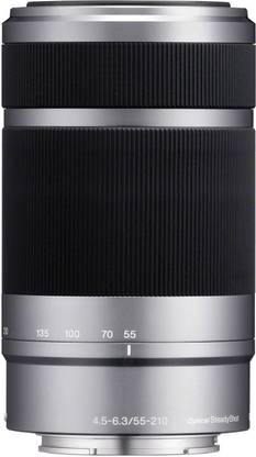 SONY E 55-210mm f/4.5-6.3 OSS E-Mount Silver Telephoto Zoom  Lens