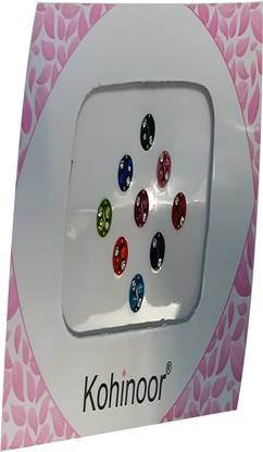 Kohinoor Colorful Multicolor 9 Binid Forehead Multicolor Bindis