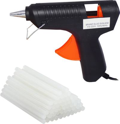 billionBAG Hot Melt Glue Gun kit 40 Watt With 10 Glue Sticks For Bonding Artificial Flowers, Decorations & Furniture High-Tech Professional Electronic Standard Temperature Corded Glue Gun