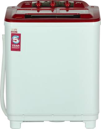 Godrej 6.5 kg Semi Automatic Top Load Washing Machine Red
