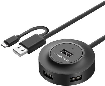 Ugreen UGREEN Micro USB Hub OTG Adapter with USB 2.0 4-Port for OTG Android Phone and Tablet, MacBook Air, Surface, Ultrabook, PC and Laptop 20278 USB Hub